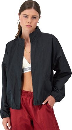Champion Track Jacket Womens Black Game Day Woven Performance FTS1378