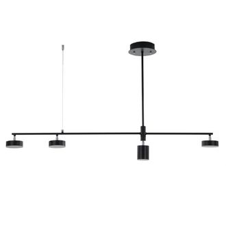 Oresteluchetta L&aacute;mpara de ara&ntilde;a de aluminio negro cm. L.120 p.10 h.70