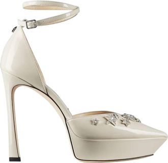 Jimmy Choo London Dahl 125 Patent Platform Pumps, Brand Size 37.5 ( US Size 7.5 )