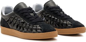 AllSaints Velma Woven Sneaker in Black at Nordstrom, Size 6Us