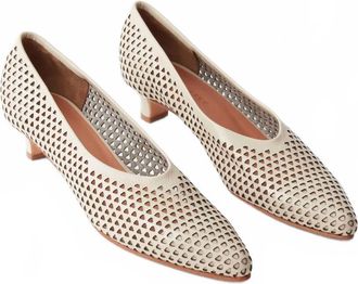 Rachel Comey Womens Clemmie Kitten Heel In Champagne