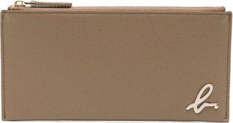 agnès b. leather long wallet - women - Bullhide Leather - One Size - Brown