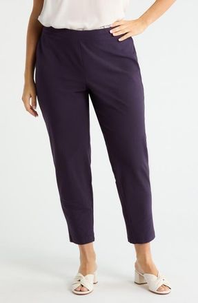 Eileen Fisher Slim Ankle Pants in Aubergine at Nordstrom, Size 3X