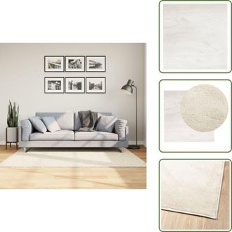 vidaXL Tappeto per camera da letto - vidaXL Tappeto OVIEDO a Pelo Corto Beige 120x120 cm - Tappeto per corridoi