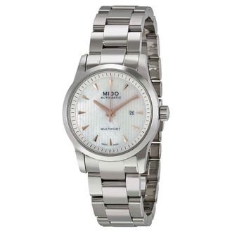 Mido Multifort Automatic Mother of Pearl Dial Stainless Steel Ladies Watch M0050071110100