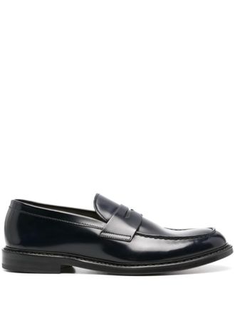 Doucal's Leren loafers met stiksels - Blauw