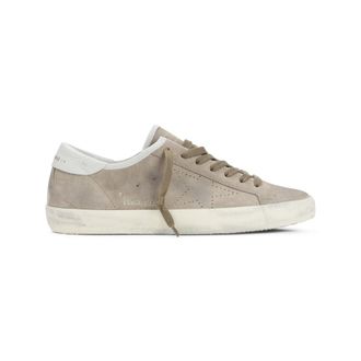 Golden Goose Beige Solid Superstar Sneakers
