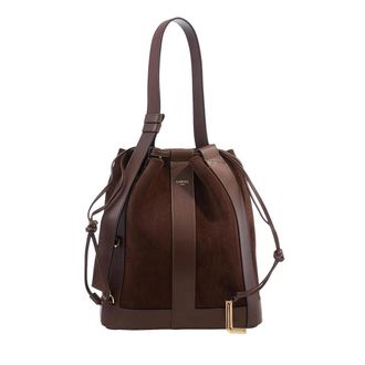Lancel Crossbody Bags - Elles Suede Animation - M Bucket Bag - brown - Crossbody Bags for ladies