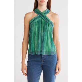Ramy Brook May Halter Neck Sleeveless Top in Meadow Green Waikiki at Nordstrom Rack, Size X-Large