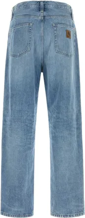 Carhartt Work in Progress Mens Denim Aaron Pant Blueburstwashed Exterior: Cotton Jean