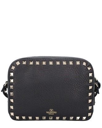 Valentino Black Calfskin Rockstud Crossbody, Never Carried (Authentic Pre-Loved)