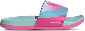 adidas Mens adidas Adilette Comfort Messi - Shoes Aqua/Pink Size 10.0
