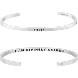 Mantra Angel Number 1111 bracelet in Silver at Nordstrom