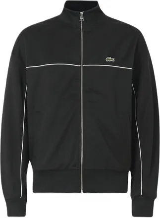 Lacoste Black Cotton Zip Up Sweatshirt