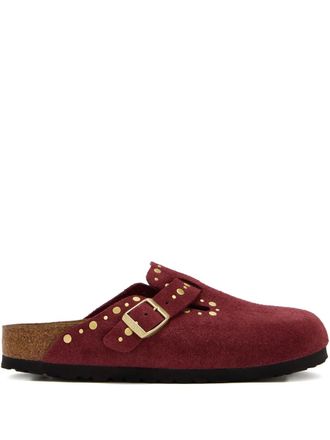 Birkenstock Clogs Boston Rivets con borchie - Rosso
