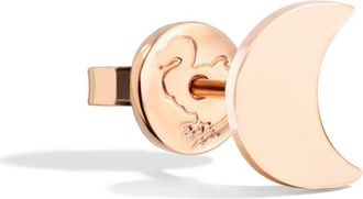 Dodo ORECCHINO STUD LUNA ORO ROSA