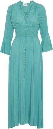 Americandreams Sally Lange Jurk - Dames - Maxi kleedjes - Groen - S - Kleedjes