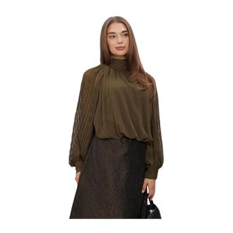 Y.A.S Y.a.s - Yasolera LS Top - Dames - Blouses & Shirts - Groen - Maat: L Poliester