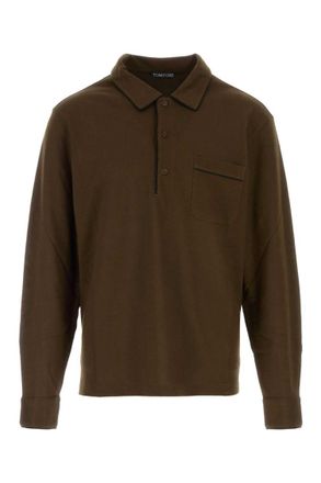 Tom Ford Brown Full Sleeves Polo
