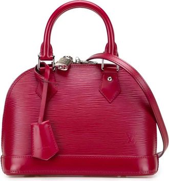 Louis Vuitton Pre-owned Handbags, female, Pink, Size: ONE SIZE Pre-owned Structured Leather Handbag