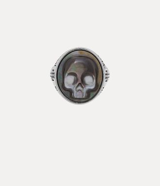 Vivienne Westwood Man. Jed Ring Antique-platinum-grey-mop Antique-platinum-grey-mop Unisex