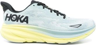 Hoka One One Powder Blue Chunky Sneaker with Logo