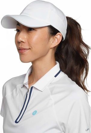 Coolibar Womens Ponytail Cap - UPF 50+ Sun Protection - Racket Padel in White at Nordstrom, Size Medium