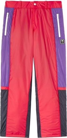 Palm Angels Thunderbolt colour-block ski trousers - women - Polyamide/Polyester - S - Red