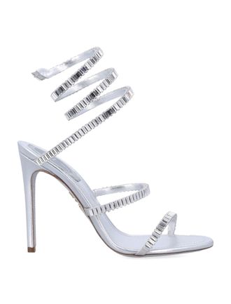 Rene Caovilla Flache Schuhe Silber