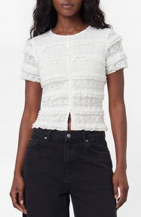 By Design Sweetheart Buttoned Top in Ivory at Nordstrom Rack, Size X-Large
