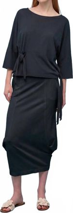 Astrid Nona Midi Skirt In Black