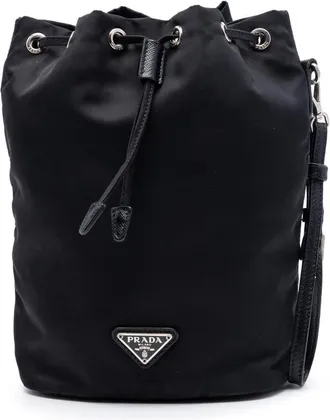 Prada Pre-owned Prada Tessuto Drawstring Pouch Ladies 8SFZZ4CBCDWAZ5TF
