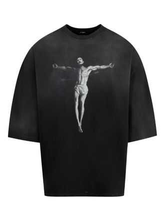 Willy Chavarria Tarantula Buffalo T-shirt - men - Cotton - M - Black