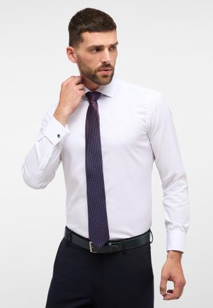 Eterna Langarmhemd ETERNA SLIM FIT, Herren, Gr. 38, Normalgr&ouml;ssen, weiss (wei&szlig;), Twill, 100% cotton, schmal, Umschlagmanschette, Hemden Langarmhemd, NON IRON