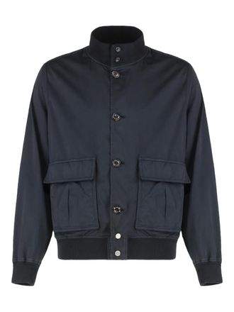 Valstar Ongevoerd bomberjack met zakdetail - Blauw