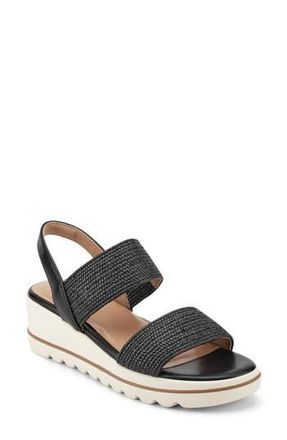 Easy Spirit Sanna Wedge Sandal in Black at Nordstrom Rack, Size 6.5