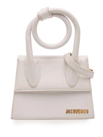 Jacquemus 2021-2025 Le Chiquito Noeud satchel - women - Calf Leather - One Size - White