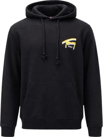 Tommy Jeans Hoodies & sweatvesten, Heren, Zwart, S, Katoen, Hoodie
