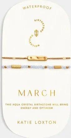 Katie Loxton Birthstone Bracelet march In Aqua Crystal at Nordstrom, Size 7.06