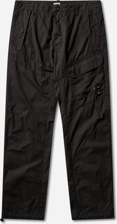 C.P. Company Men s Cotton Gabardine Cargo Pants Black