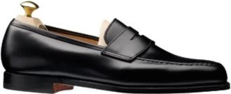 Crockett & Jones Mocassins - Heren - Loafers - Zwart - 41 EU - Leer - Schoenen