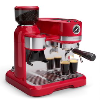 Klarstein Klarstein Bella Caf&eacute; Cafetera Espresso Vintage Molinillo 19 Bar Espuma De Leche Man&oacute;metro 1150 W