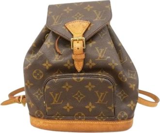 Louis Vuitton Pre-owned Backpacks, female, Brown, Size: ONE SIZE Pre-owned Vintage Canvas Backpack