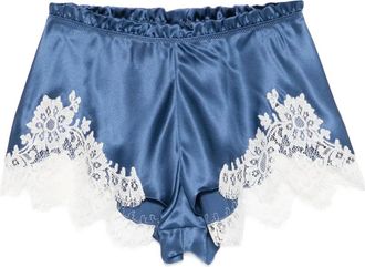 Carine Gilson Pyjamabroek met kanten detail - Blauw