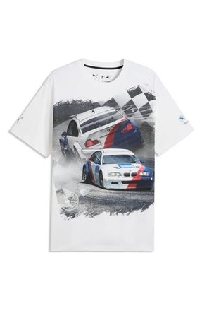 Puma BMW M Motorsport Car Cotton Graphic T-Shirt in Puma White at Nordstrom, Size Xx-Large
