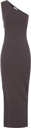 Elisabetta Franchi Gebreide jurk - Dames - Avondkleed - Bruin - M - Kleedjes