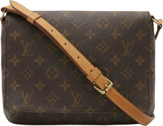 Louis Vuitton Brown Monogram Canvas Musette Tango (Authentic Pre-Loved)
