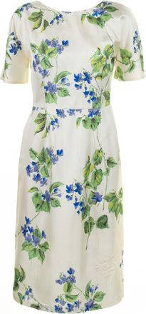 Prada Maxi-jurk in bloemen-twill
