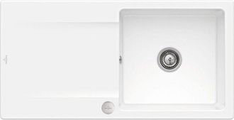 Villeroy & Boch Villeroy&boch - Villeroy Et Boch Siluet 60 Blanco Ceramicplus Fregadero Con Desag&uuml;e Autom&aacute;tico