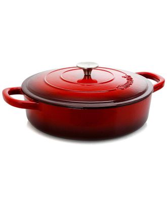 Crock-pot Crockpot Artisan Enameled Cast Iron 5Qt Round Braiser Pan